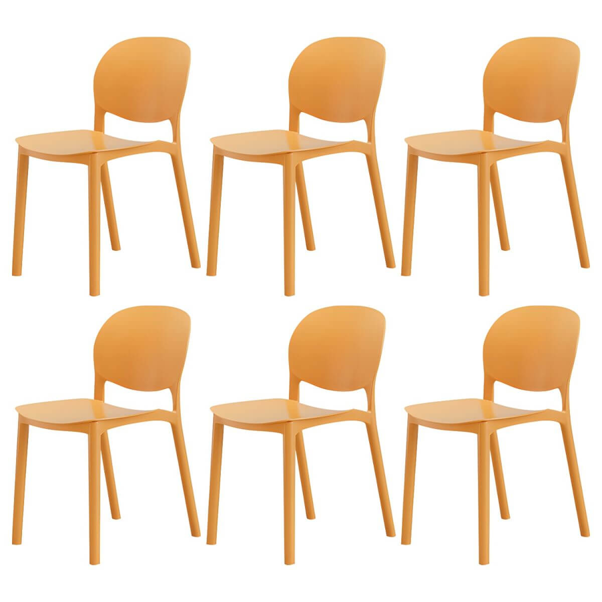 Stackable Nordic dining chair with acrylic legs and ergonomic backrest for modern dining rooms