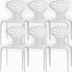 Nordic acrylic dining chair with armrest and backrest, featuring transparent acrylic legs