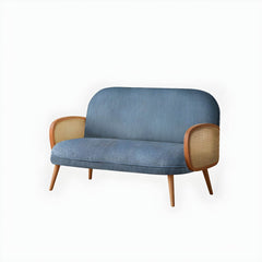 Contemporary Wooden Stain Resistant Polyester Sofa for Living Room Sofa