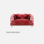 Elegant Cotton Sofa with Stainless Steel Frame for Modern Living