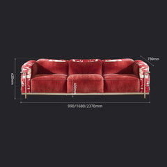 Elegant Cotton Sofa with Stainless Steel Frame for Modern Living Dimensions