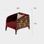 Elegant Red Velvet Sofa Perfect for Modern Home Decor