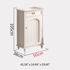 Elegant Solid Wood Shoe Cabinet With Arched Design