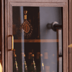 Elegant Walnut Wine Bar Cabinet with Ample Storage Space
