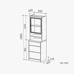 Elegant Walnut Wine Bar Cabinet with Ample Storage Space