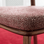 Emma Walnut Dining Chair - Rustic Wooden Frame