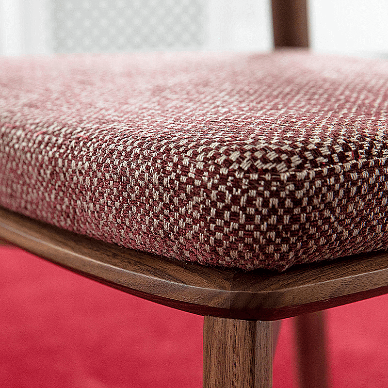 Emma Walnut Dining Chair - Rustic Wooden Frame