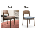 Emma Walnut Dining Chair - Rustic Wooden Frame