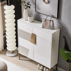 Entryway Shoe Storage Cabinet with 2 Doors & Drawer