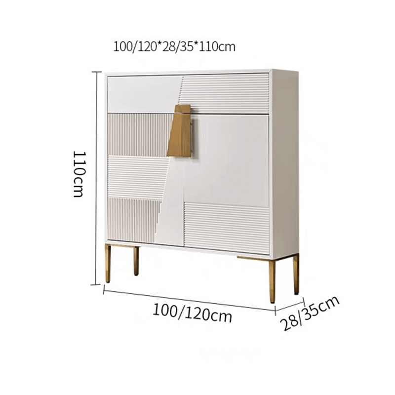 Entryway Shoe Storage Cabinet with 2 Doors & Drawer