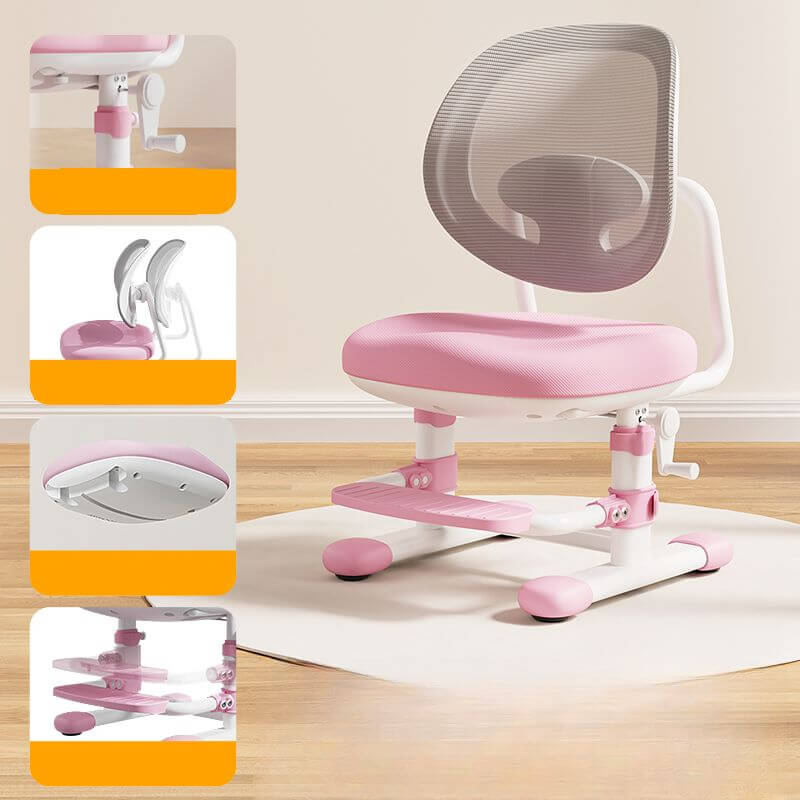 Ergonomic Adjustable Metal Chair for Kids - Comfortable Playroom Seating