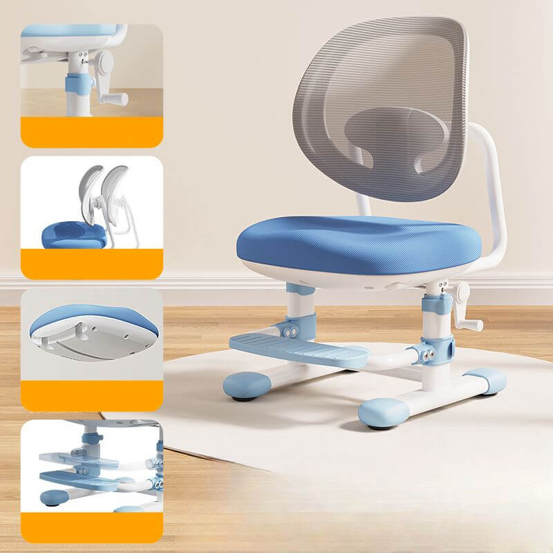 Ergonomic Adjustable Metal Chair for Kids - Comfortable Playroom Seating