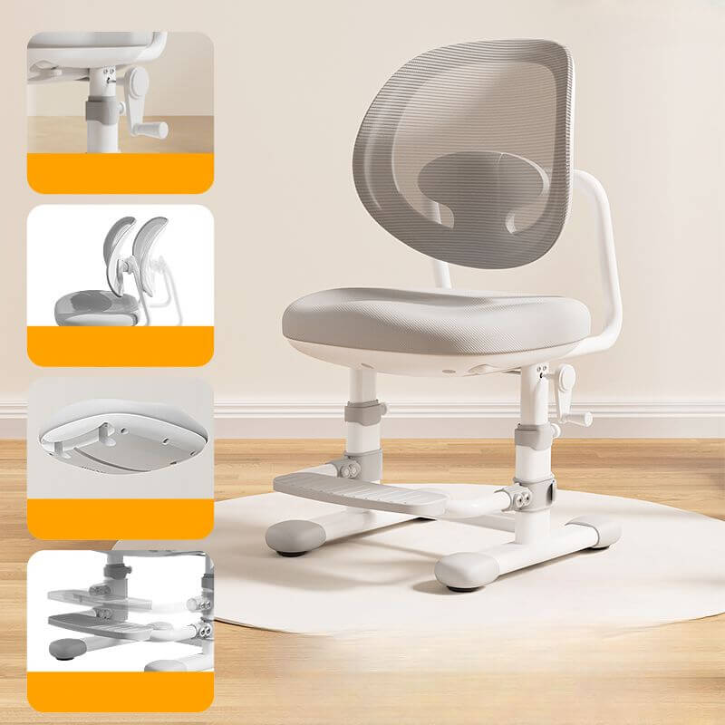 Ergonomic Adjustable Metal Chair for Kids - Comfortable Playroom Seating