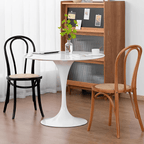Ergonomic Bentwood Dining Chair with Sculptural Frame and Smooth Finish