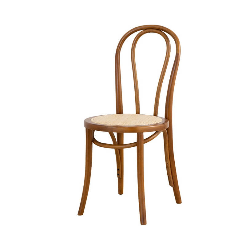 Ergonomic Bentwood Dining Chair with Sculptural Frame and Smooth Finish
