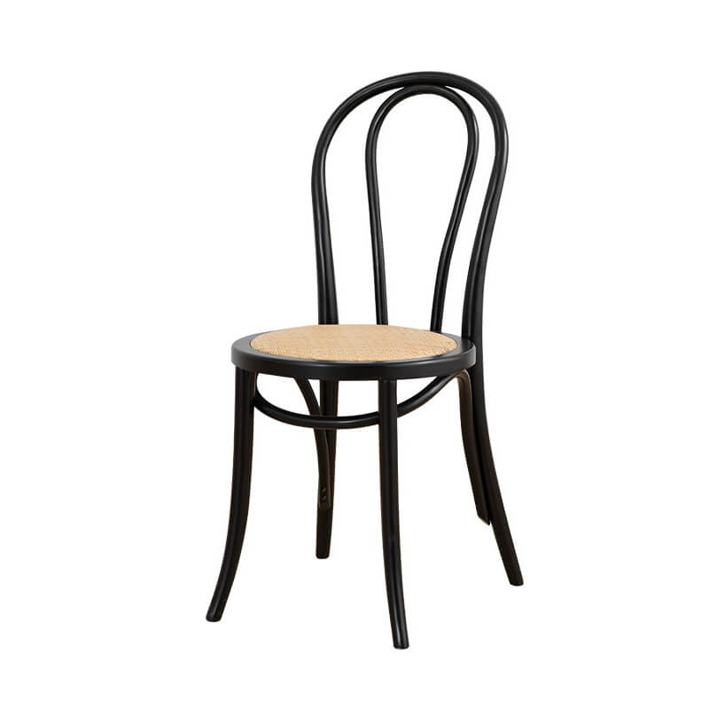 Ergonomic Bentwood Dining Chair with Sculptural Frame and Smooth Finish