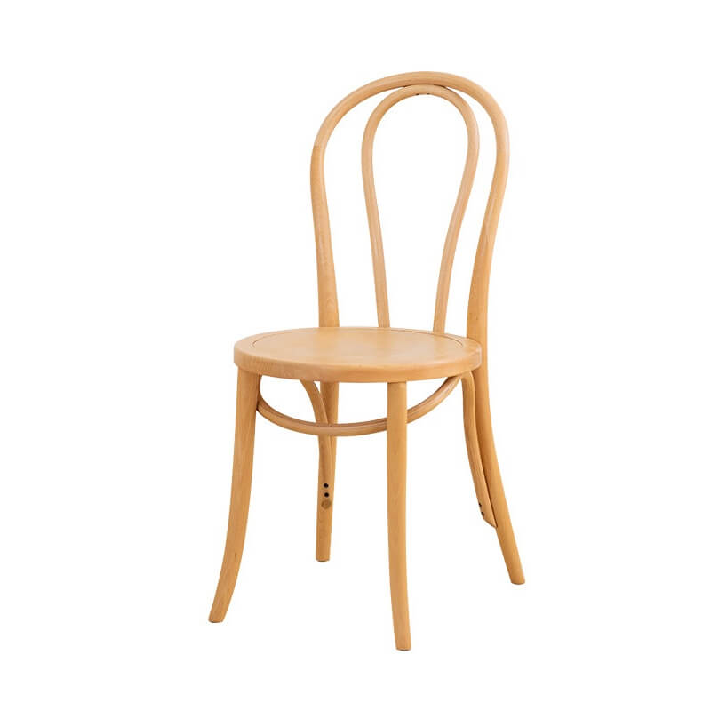 Ergonomic Bentwood Dining Chair with Sculptural Frame and Smooth Finish