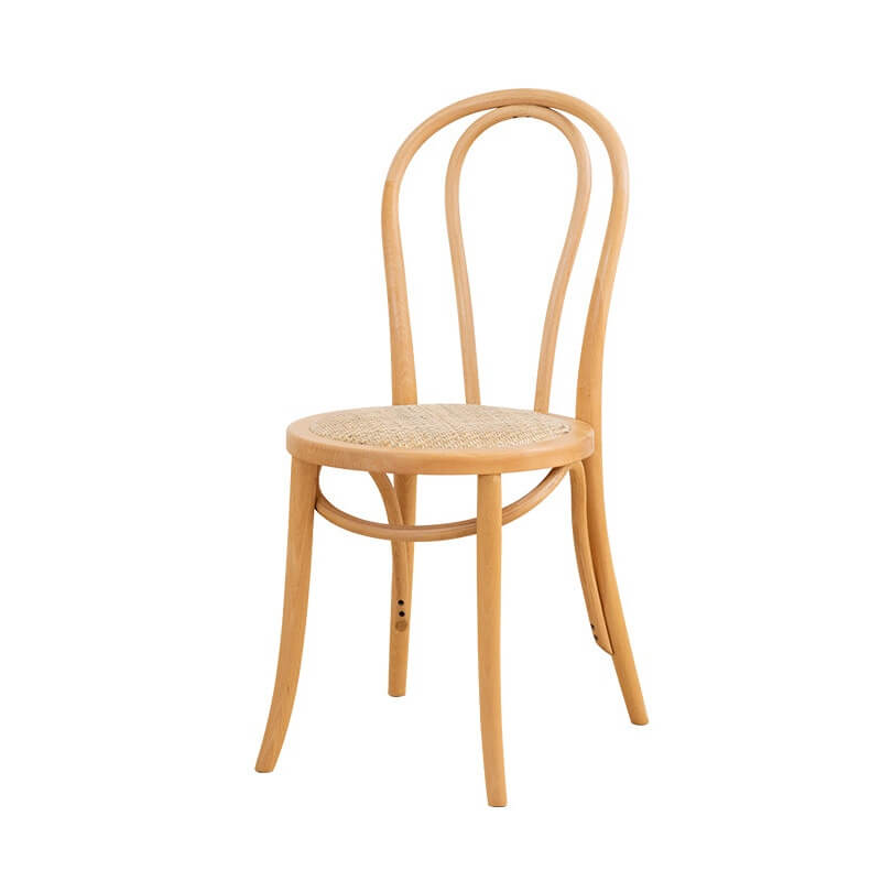 Ergonomic Bentwood Dining Chair with Sculptural Frame and Smooth Finish