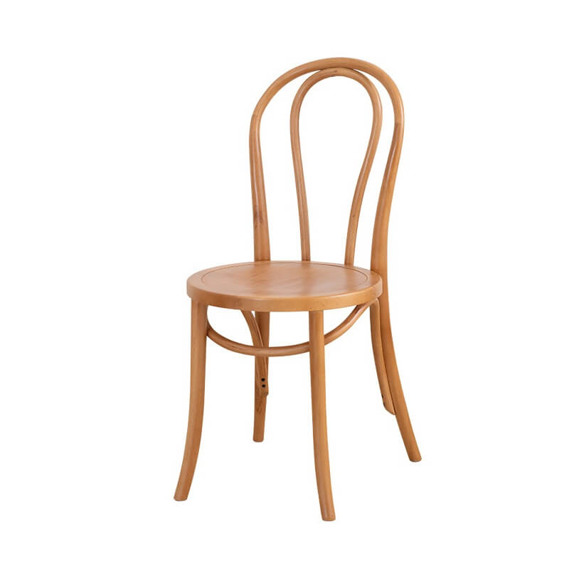 Ergonomic Bentwood Dining Chair with Sculptural Frame and Smooth Finish