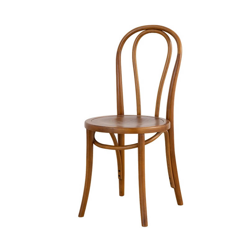 Ergonomic Bentwood Dining Chair with Sculptural Frame and Smooth Finish