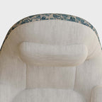 Ergonomic Chenille Rocking Chair with Memory Foam Support