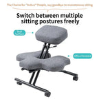 Ergonomic Folding Meditation Office Chair with Adjustable Kneeling Support