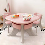 Ergonomic Kids' Plastic Writing Desk with Storage – Fixed Height, Rounded Edges