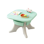 Ergonomic Kids' Plastic Writing Desk with Storage – Fixed Height, Rounded Edges