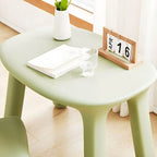 Ergonomic Plastic Kids Art Desk with Matching Chair in Solid Colors
