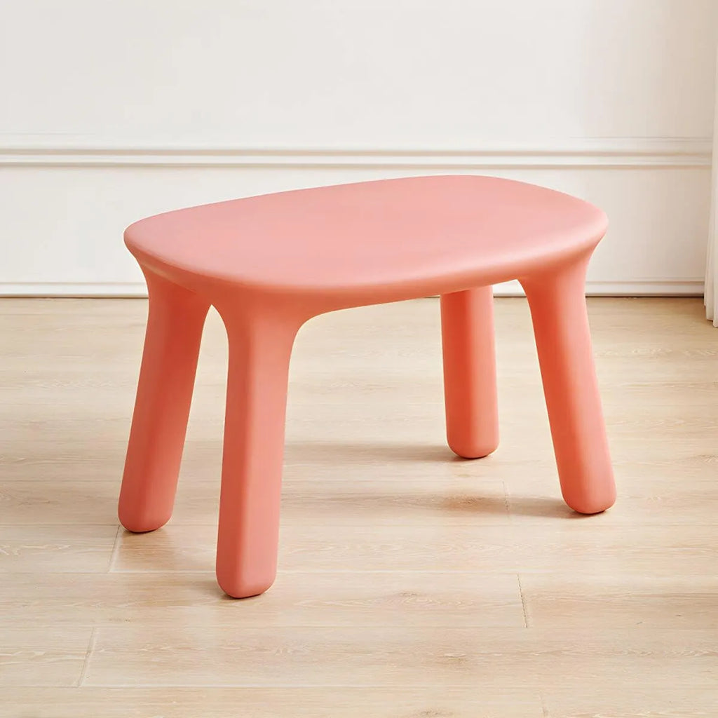 Ergonomic Plastic Kids Art Desk with Matching Chair in Solid Colors