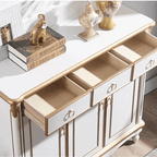 European Style Shoe Cabinet With Top-Drawers & Soft-Close Doors