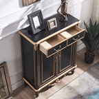 European Style Shoe Cabinet With Top-Drawers & Soft-Close Doors