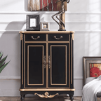 European Style Shoe Cabinet With Top-Drawers & Soft-Close Doors