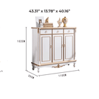 European Style Shoe Cabinet With Top-Drawers & Soft-Close Doors