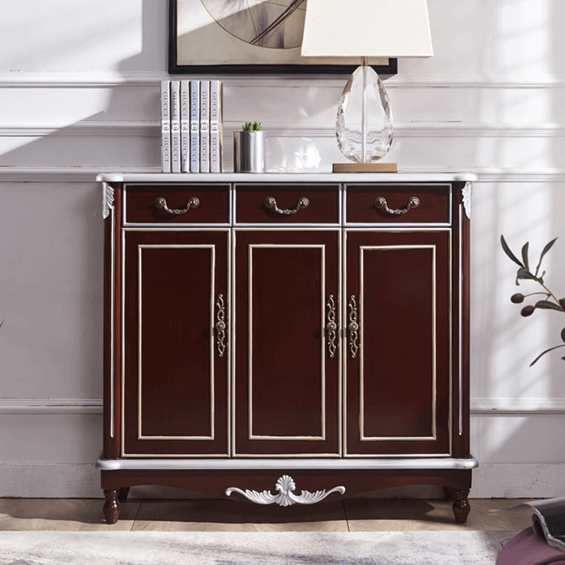 European Style Shoe Cabinet With Top-Drawers & Soft-Close Doors Secondary image