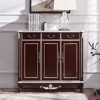 European Style Shoe Cabinet With Top-Drawers & Soft-Close Doors