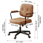 Executive Wood Office Desk With Storage Cabinet, Drawers and Privacy Panel Dimensions