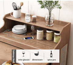 Expandable Walnut Dining Table With Storage And Chairs