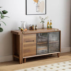 Extendable Dining Table With Storage Cabinet Set