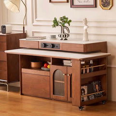 Extendable Kitchen Island With Sintered Stone Top