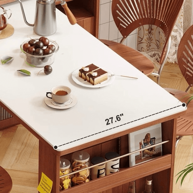 Extendable Kitchen Island With Sintered Stone Top