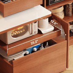 Extendable Kitchen Island With Sintered Stone Top