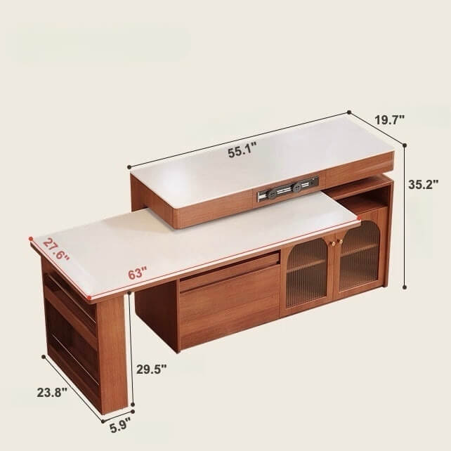 Extendable Kitchen Island With Sintered Stone Top Dimensions
