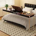 Extra-Long Over Bed Table With Tiltable Work Surface