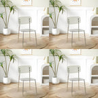Transparent acrylic dining chair with modern design, perfect for living room and kitchen seating