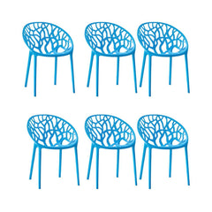 Scandinavian Style Plastic & Acrylic Sloped Arm Chair for Kitchen & Dining Dining Chairs