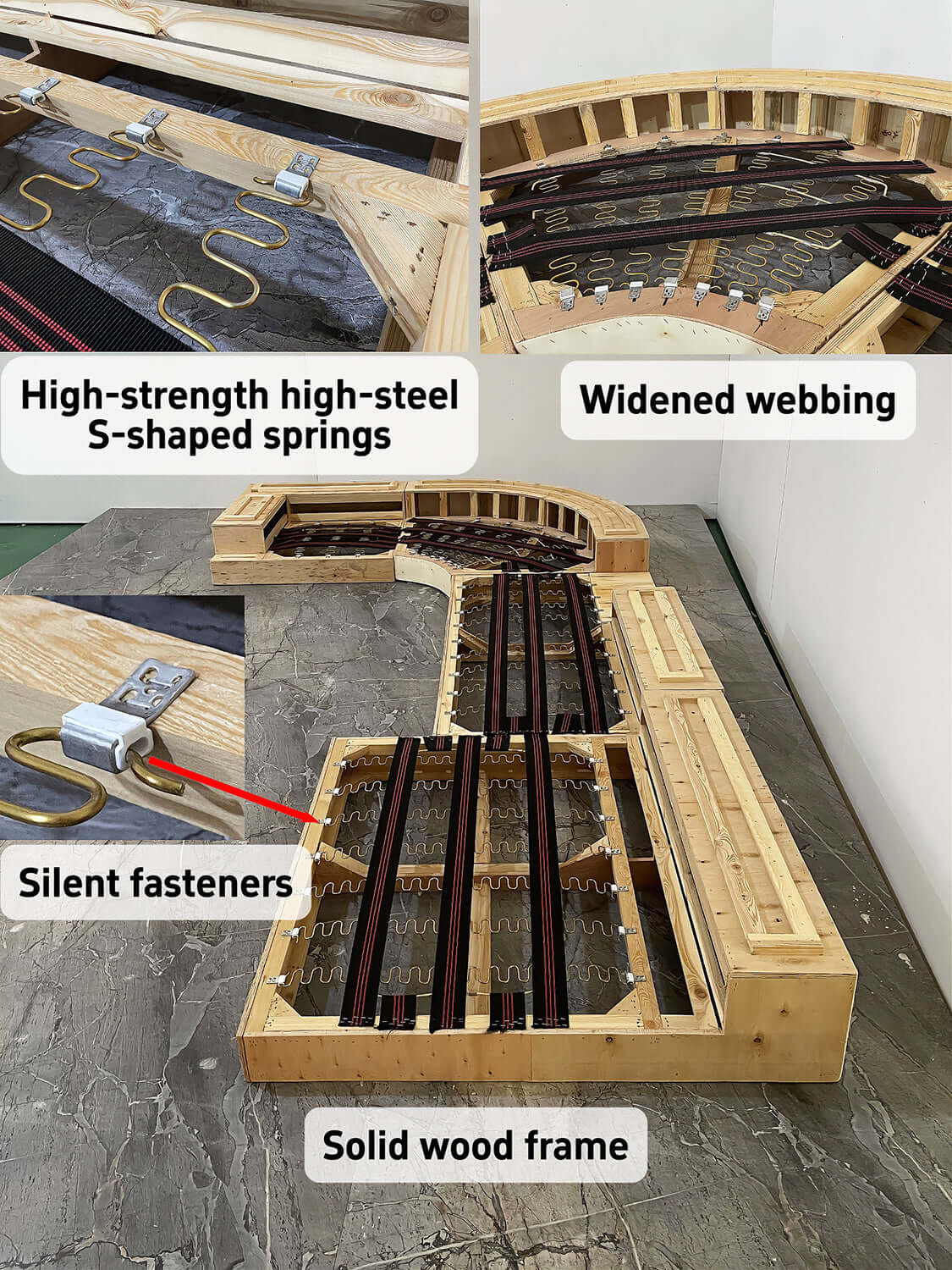 Modern modular sectional sofa featuring luxury design and customizable fabric options