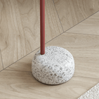 Terrazzo side table with easy-move design and eco-friendly coating for modern living