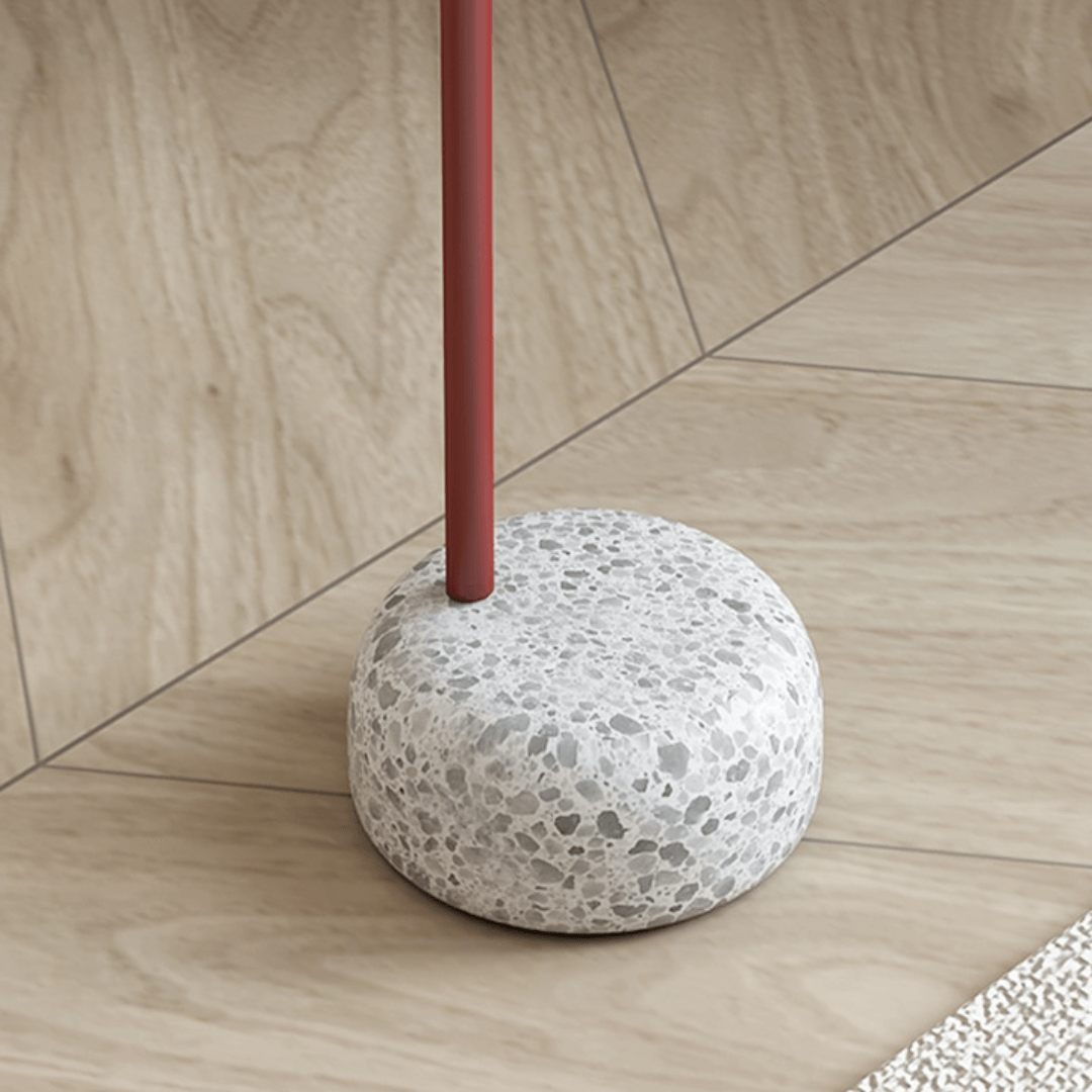 Terrazzo side table with easy-move design and eco-friendly coating for modern living