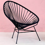 Armless Papasan accent chair for living room with 31.49" L x 37.40" W x 37.40" H dimensions main product image